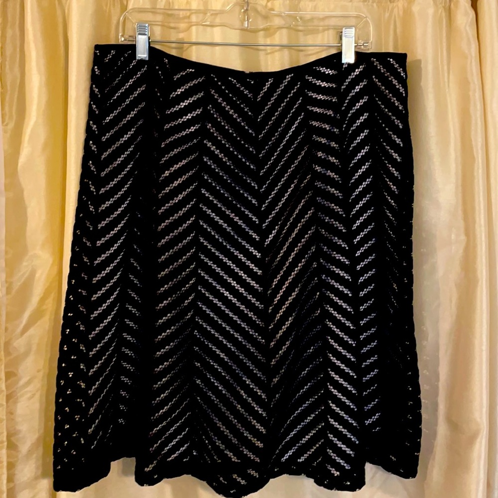 Unique black skirt